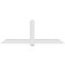 Ekena Millwork Eugene Architectural Grade PVC Gable Bracket, 96"W x 36"H x 6"D x 6"F, 9/12 Pitch GBP096X36X0606EUG00 - alternate 5
